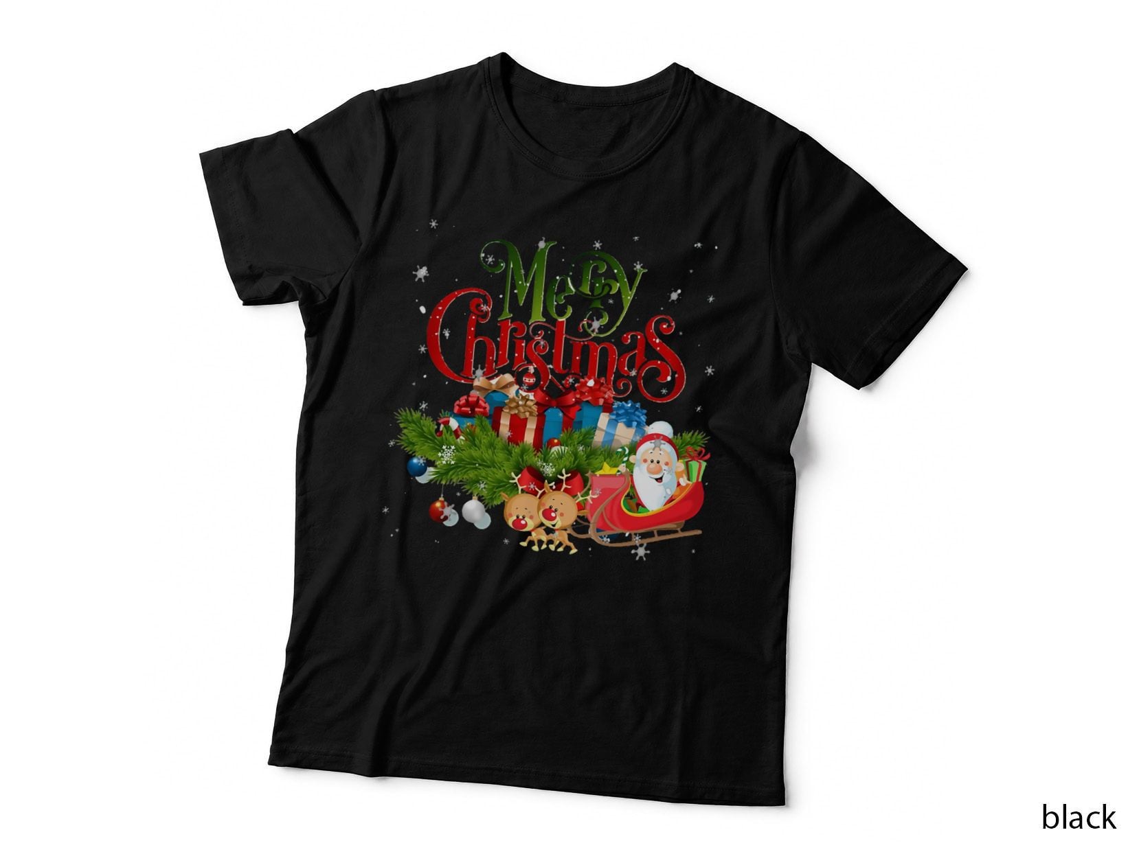 Merry Christmas T-Shirt Crewneck Sweatshirt, Festive Wear, Holiday Gift