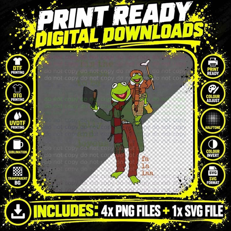 Muppet Christmas Carol - 'Tis the Season Crewneck Png SVG Digital Bundle