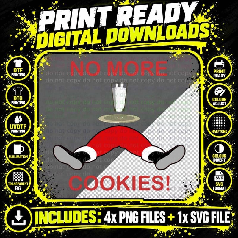 No More Cookies! Crewneck Sweatshirt T-Shirt Png SVG Digital Bundle