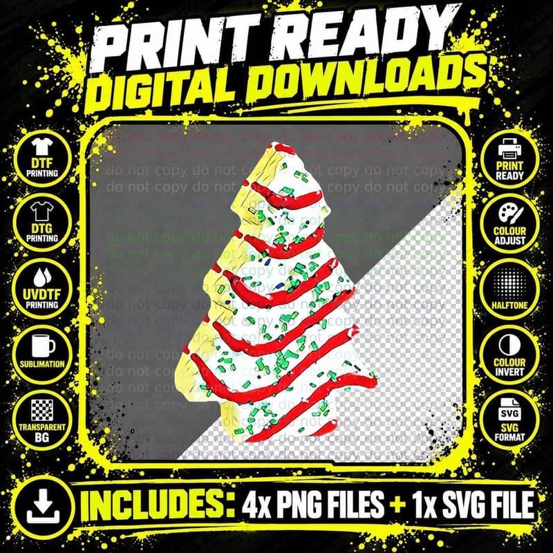 Oh Christmas Tree Crewneck Sweatshirt, Festive Wear Png SVG Digital Bundle