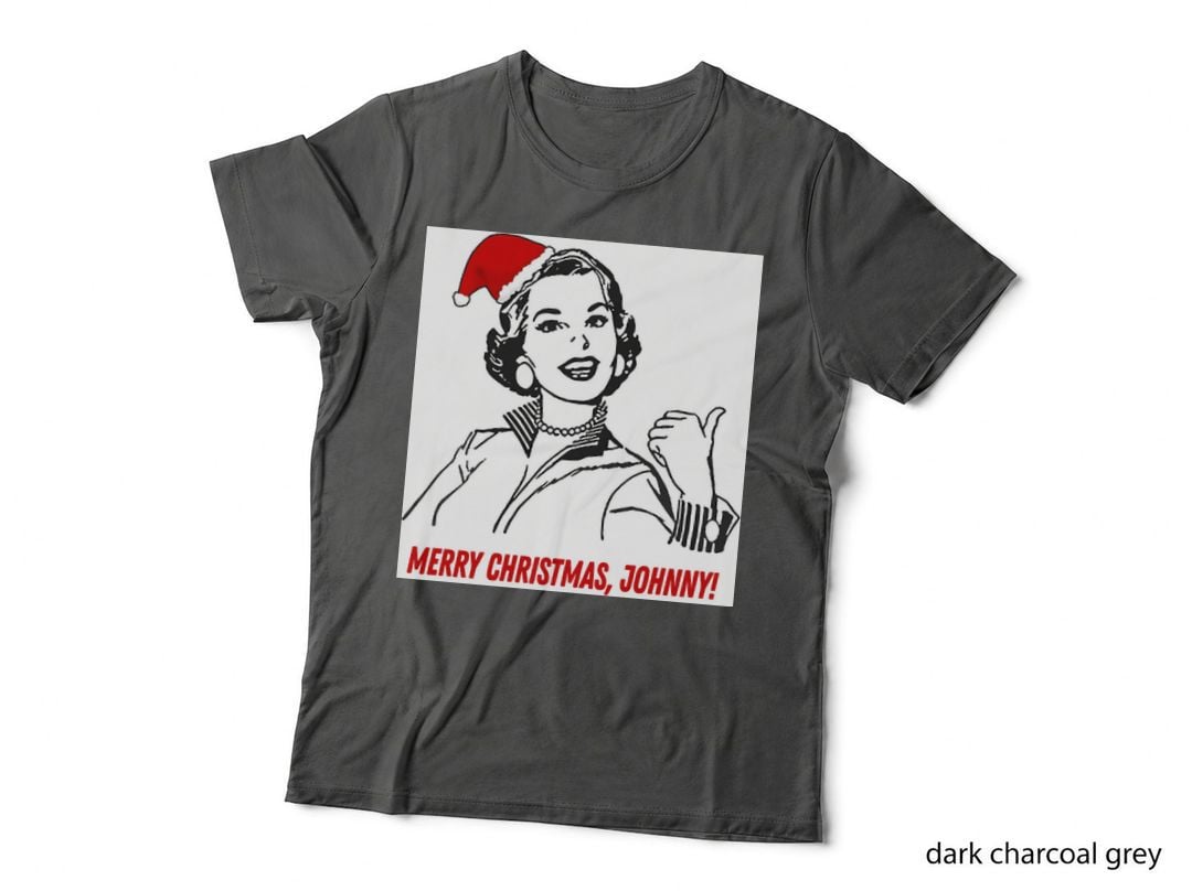 Retro Christmas - Merry Christmas Johnny! Crewneck Sweatshirt T-Shirt