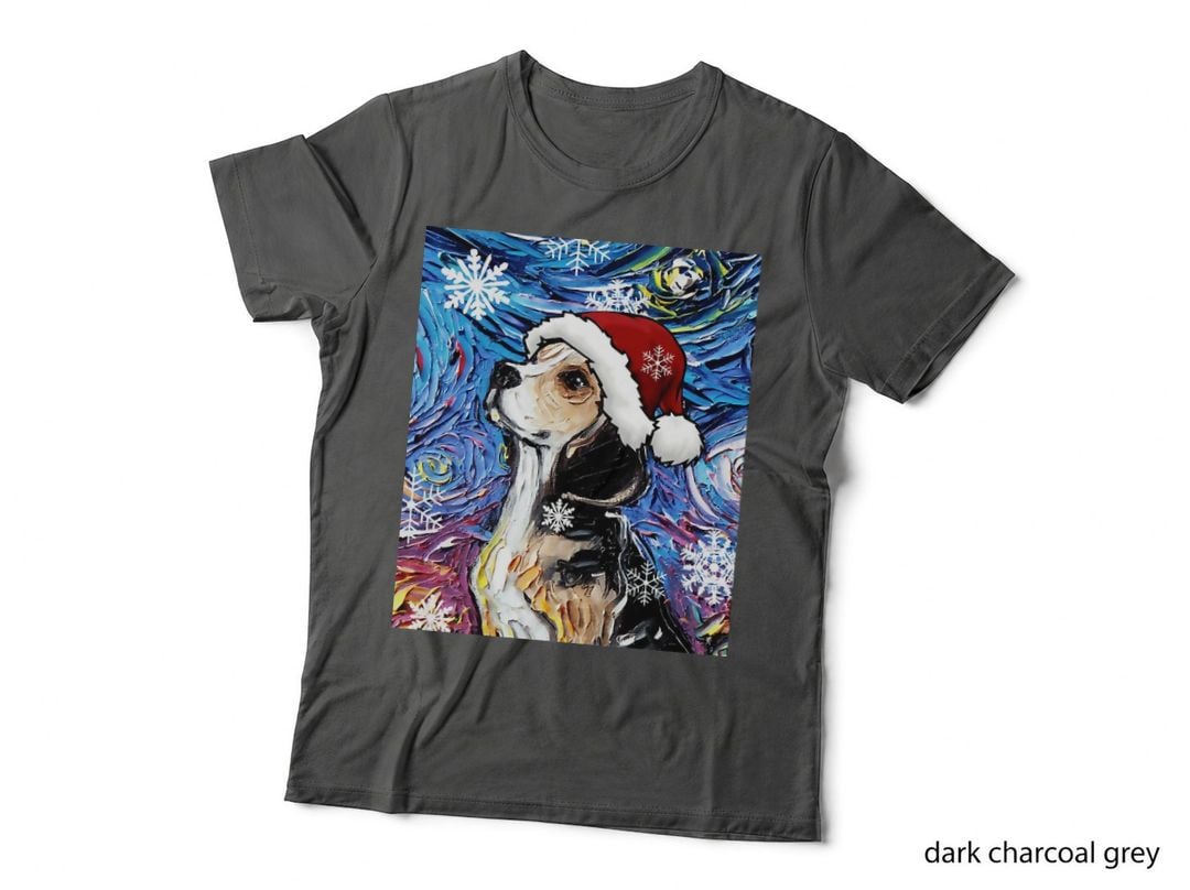 Santa Beagle Crewneck Sweatshirt, Christmas Gift, Xmas Present T-Shirt