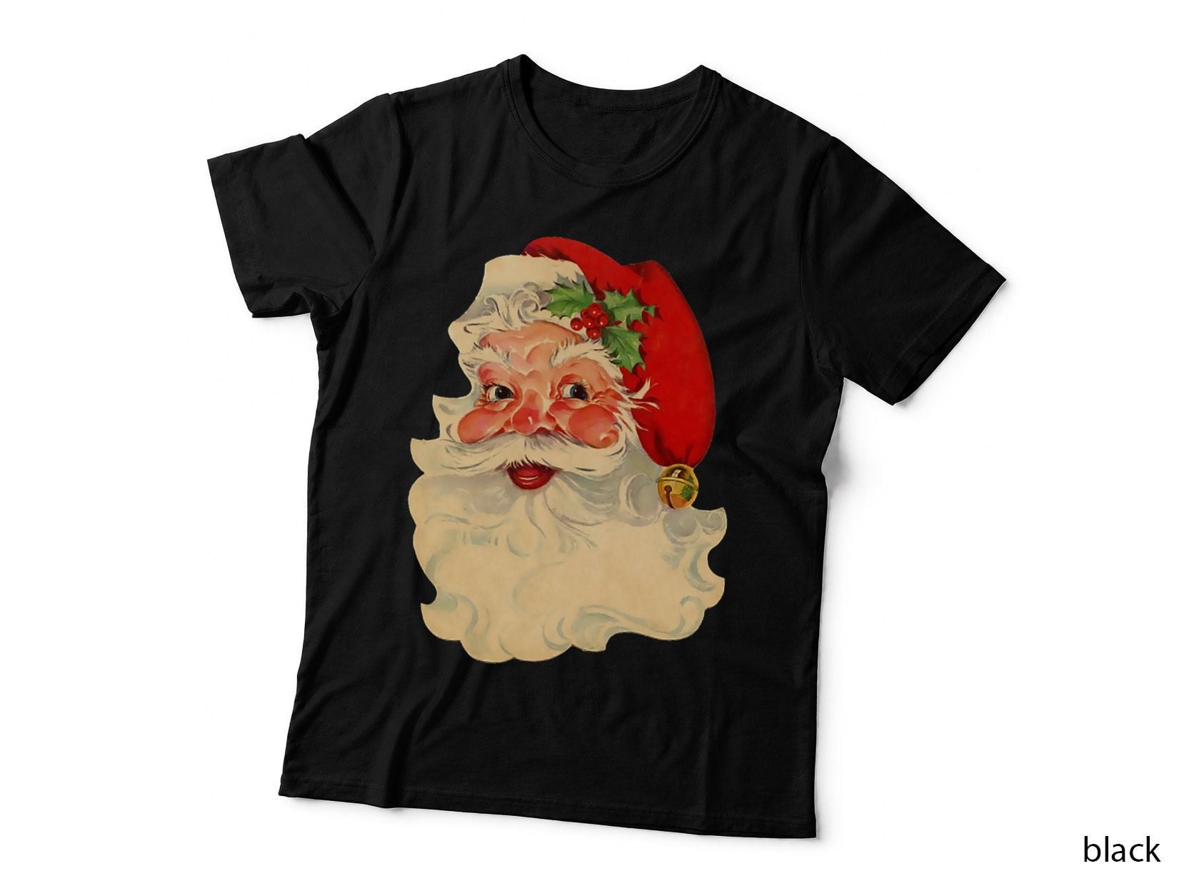 Santa Claus Christmas Crewneck Sweatshirt, Xmas Present T-Shirt