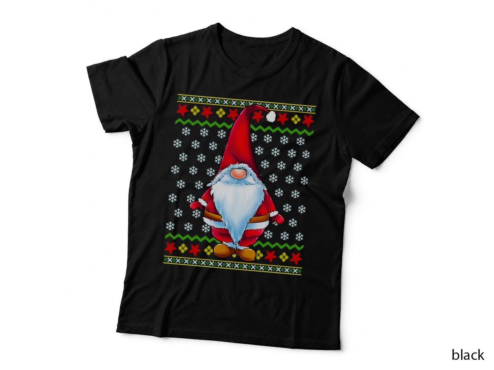 Santa Claus Gnome Ugly Christmas Sweater T-Shirt