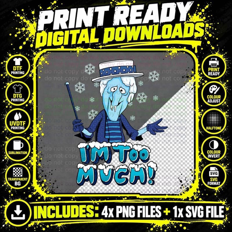 Snow Miser Crewneck Sweatshirt T-Shirt Png SVG Digital Bundle
