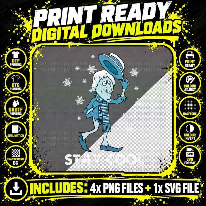 Snow Miser Stay Cool Crewneck Sweatshirt T-Shirt Png SVG Digital Bundle