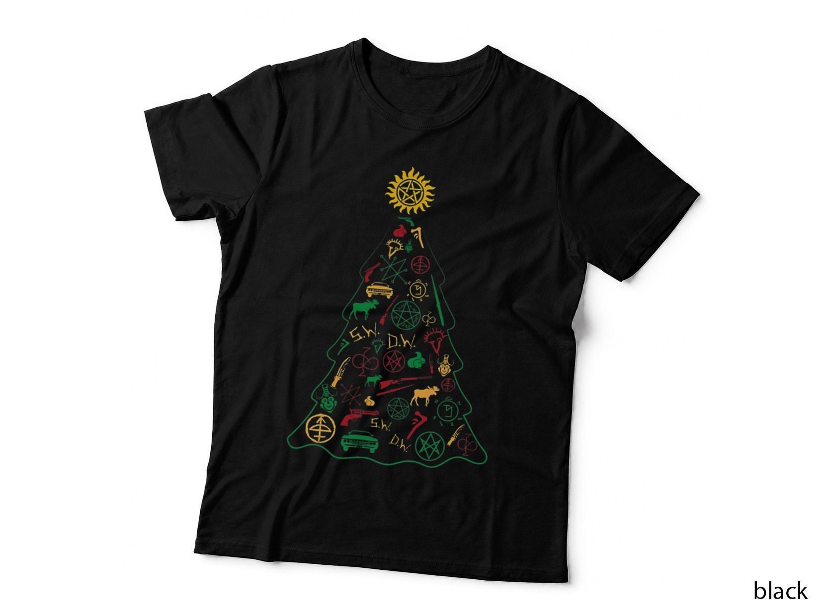 Supernatural Christmas Tree T-Shirt
