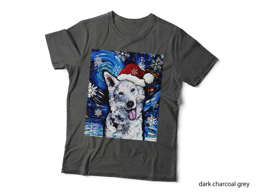 Swiss Shepherd Santa Crewneck Sweatshirt, Festive Wear T-Shirt