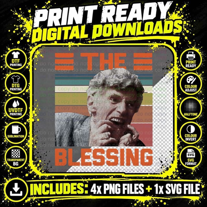 THE Blessing Crewneck Sweatshirt T-Shirt Png SVG Digital Bundle