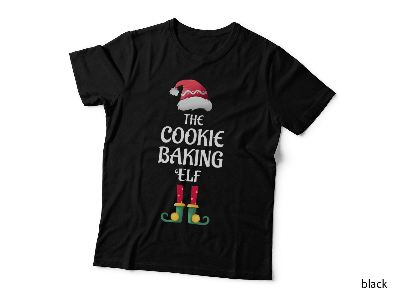 The Cookie Baking Elf Christmas Matching Pajama PJ Family Party Gift T-Shirt