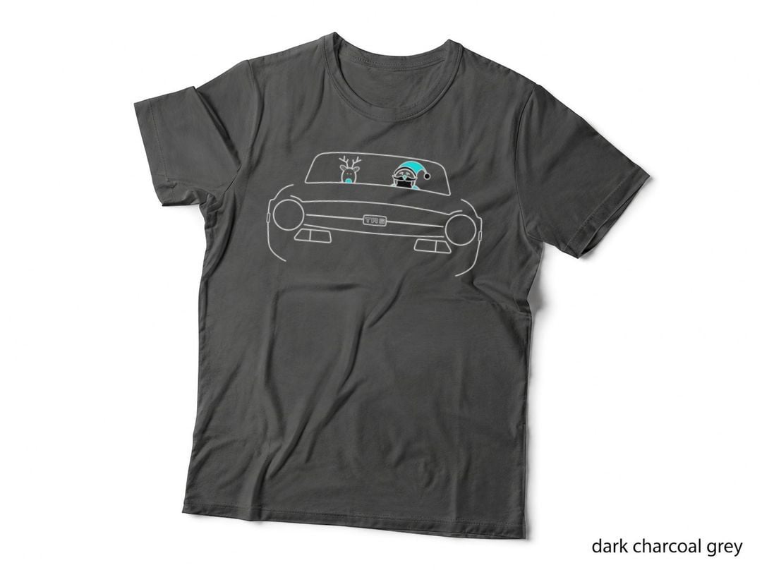 Triumph TR6 Classic British Sports Car Christmas Special Edition T-Shirt