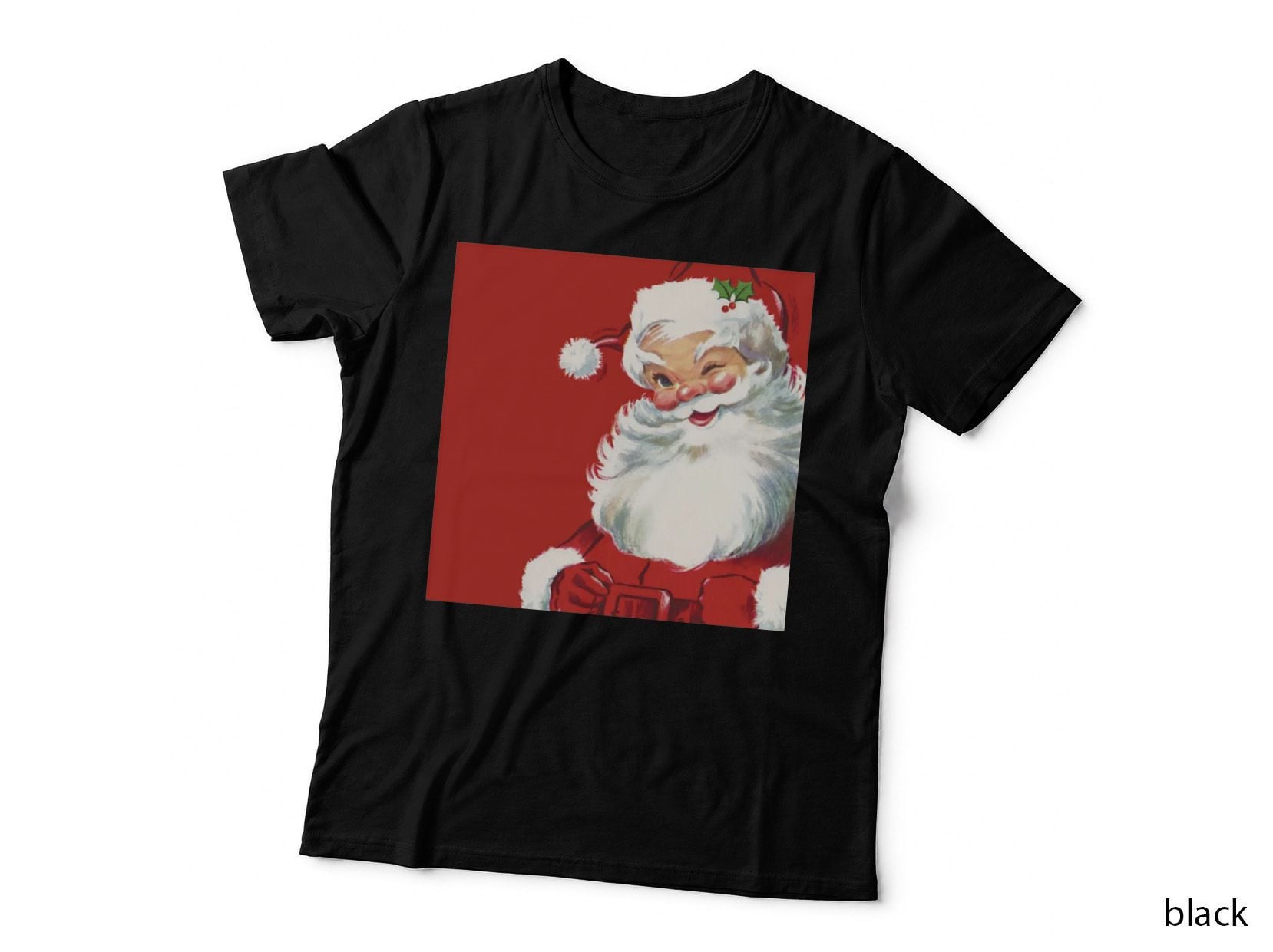 Vintage Santa Claus Crewneck Sweatshirt, Christmas Gift T-Shirt