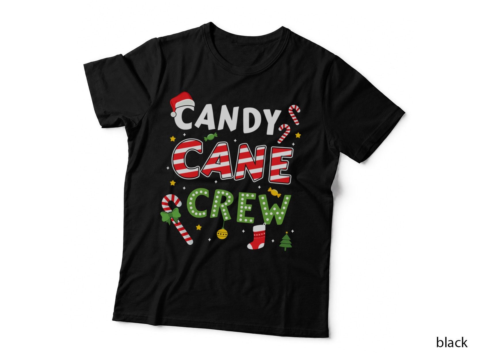 Xmas Candy Cane Crew for Family and Cousin Christmas Gift T-Shirt