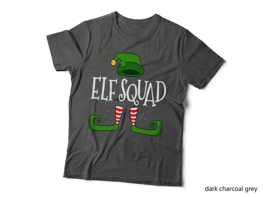 Elf Squad. Christmas Funny Family Group Matching T T-Shirt