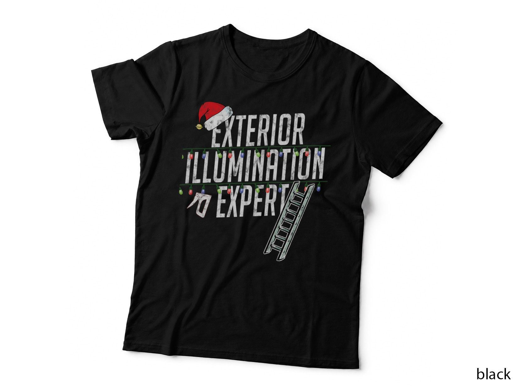Exterior Illumination Expert Funny T Christmas Lights T-Shirt