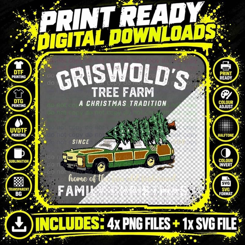 Family Christmas Griswolds Tree Farm Griswold Christmas Png SVG Digital Bundle