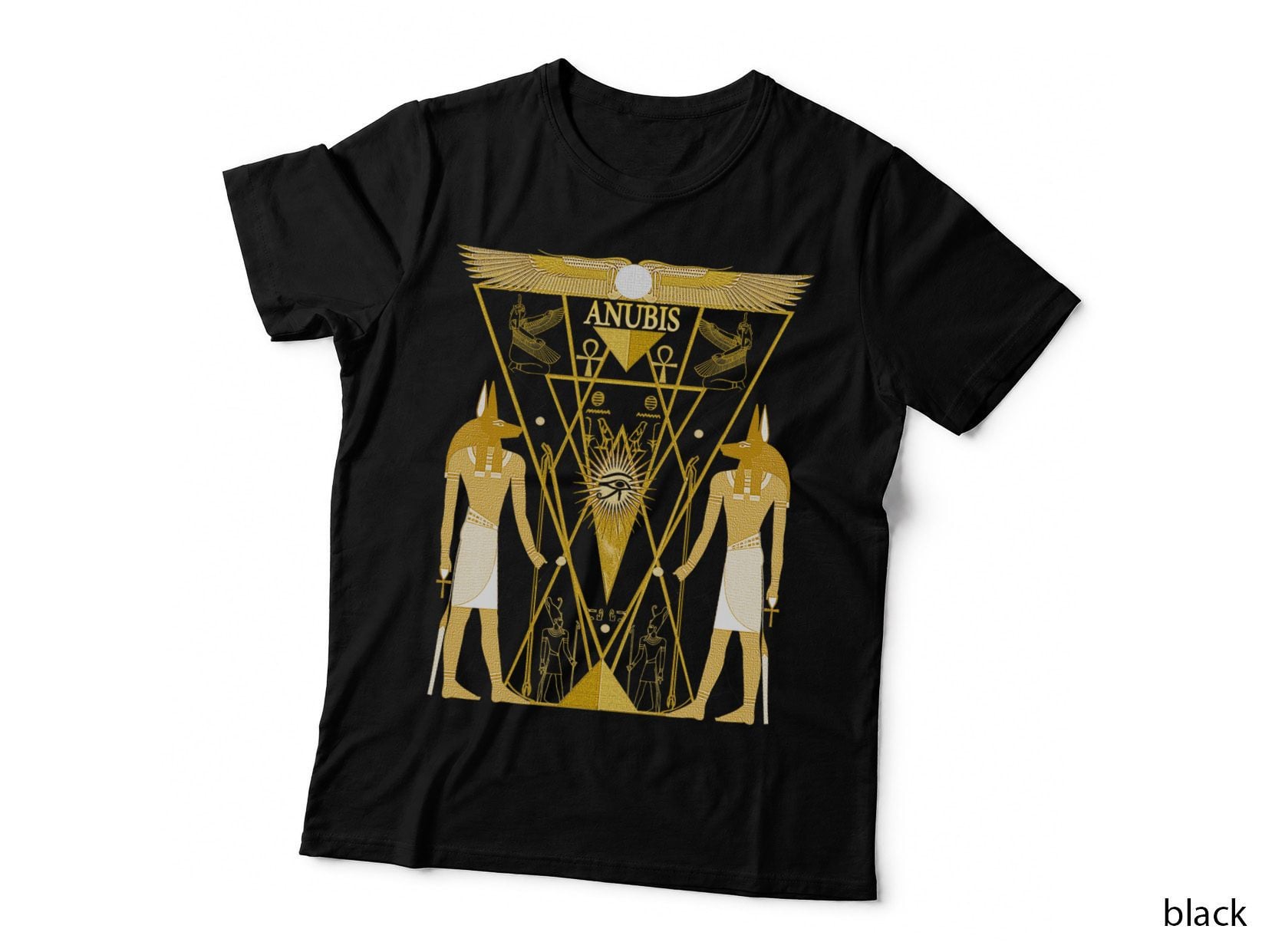 Ancient Egyptian God Anubis Kemetic Neter Anpu T-Shirt