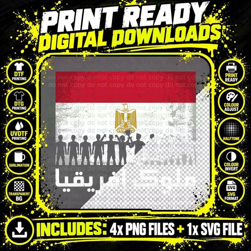 Egypt DNA Egyptian Culture Sphinx Pharaoh Cairo T-Shirt Png SVG Digital Bundle