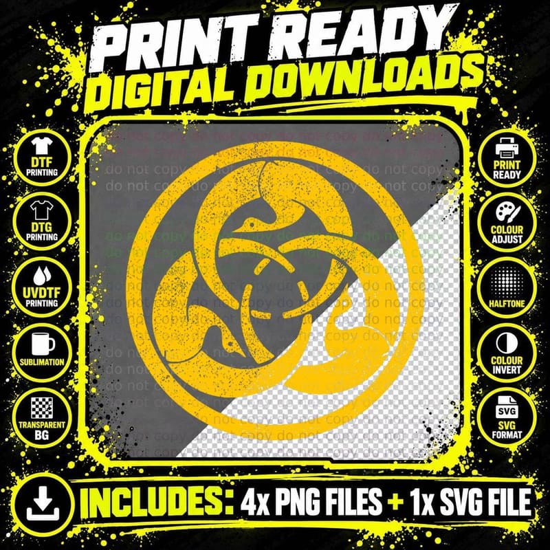 Hagakure Gold Cranes Samurai Bushido Warrior Crest Png SVG Digital Bundle
