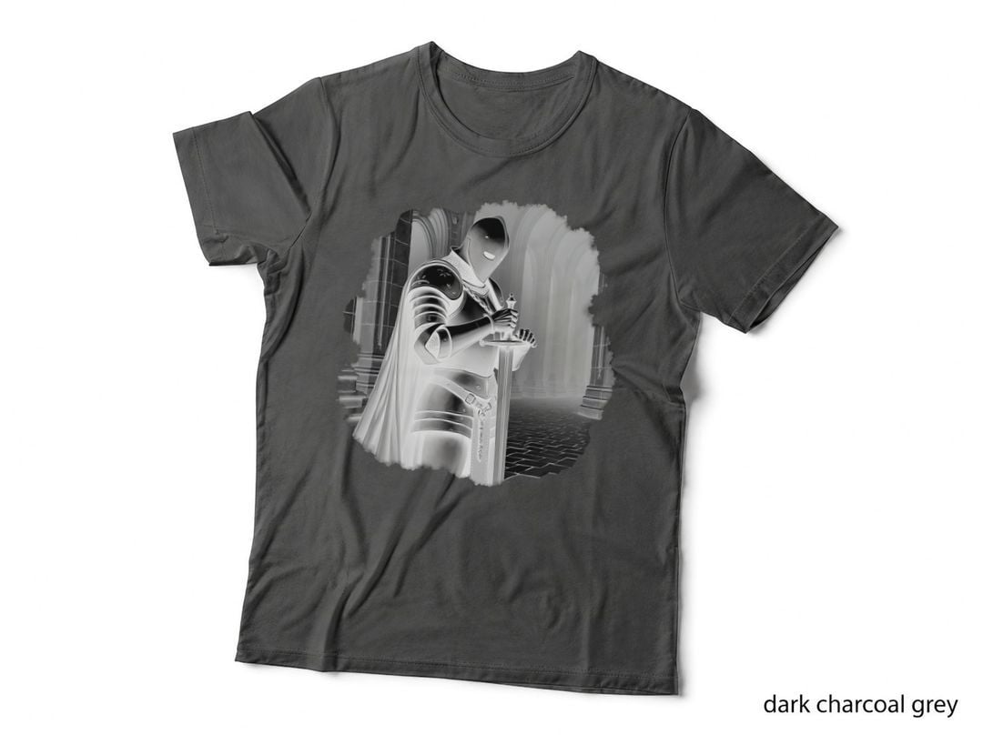Intricate Engraved Knight Medieval T-Shirt