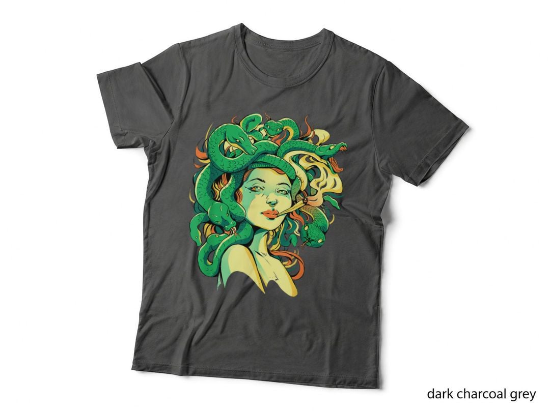 Medusa Hippie Psychedelic Snakes Greek Mythology Women T-Shirt