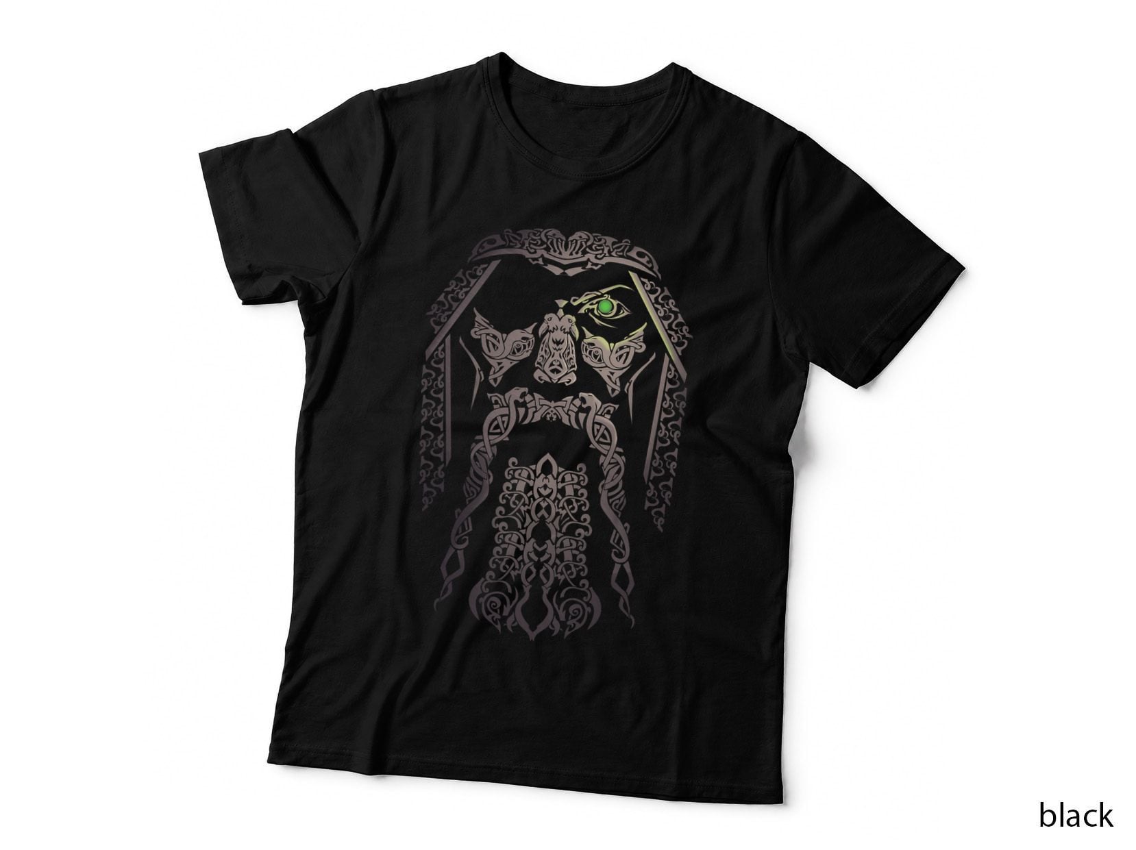 Odin Viking Tshirt Gift Vikingcostume Odinism Raven Beard