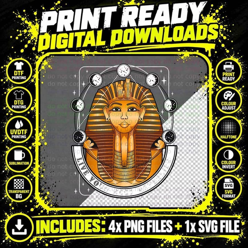 Pharao Ancient Egypt Sphinx Egyptian T-Shirt Png SVG Digital Bundle