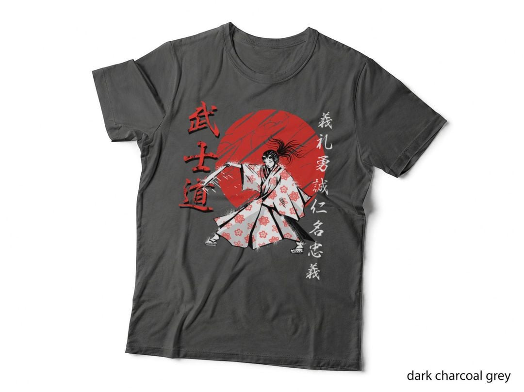 Samurai Girl Warrior Woman Bushido Code Japan T-Shirt