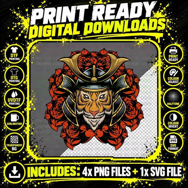 Samurai Japanese Culture Bushido Code Samurai Warrior Png SVG Digital Bundle