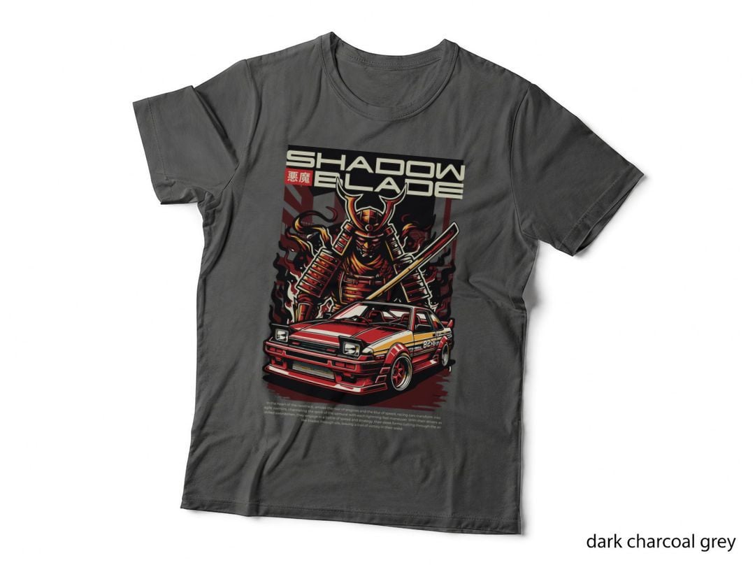 Shadow Blade Red Sports Car Samurai Demon Japanese T-Shirt