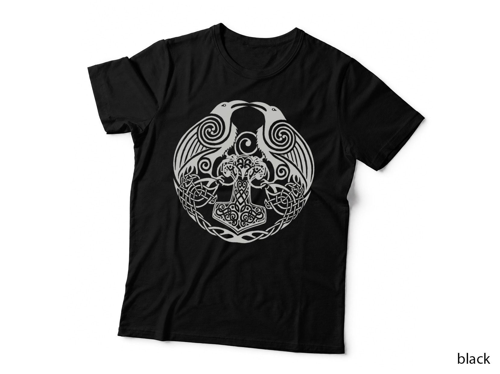 Viking Celtic Huginn & Muninn - Odin's Ravens T-Shirt