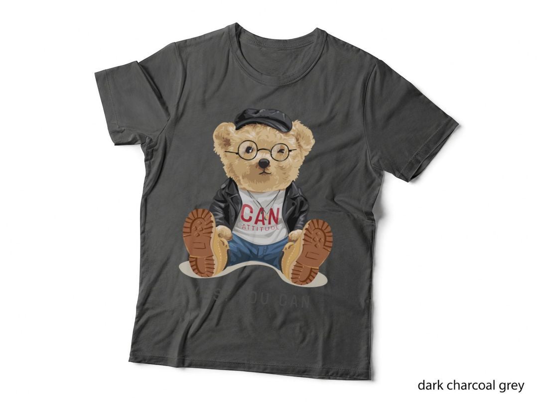 Attitude Bear Coach Can Yes You with Motivational Text Coaching Spirit T-Shirt
