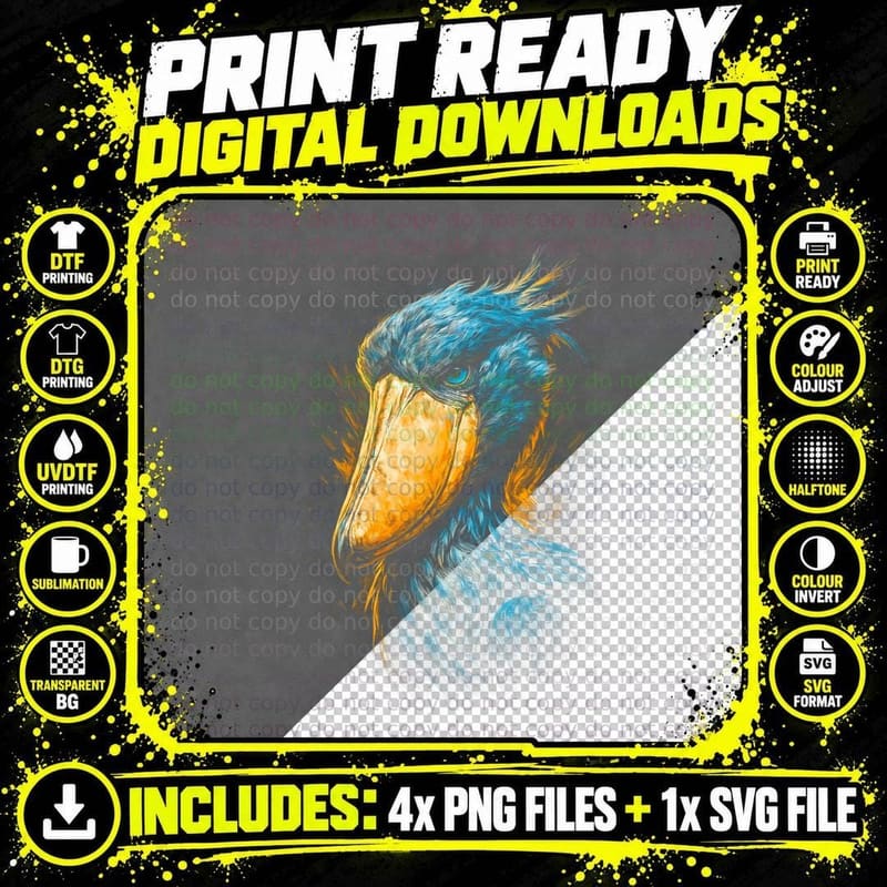 Bald Eagle T-Shirt, Halftone Blue Feather Eagle Graphic Png SVG Digital Bundle