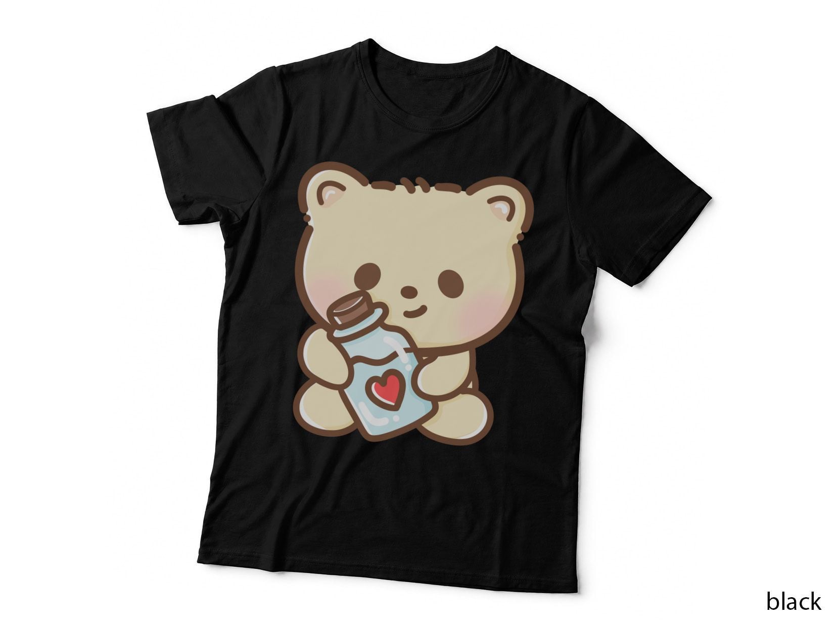 Bear Gift with Heart Box Celebration T-Shirt