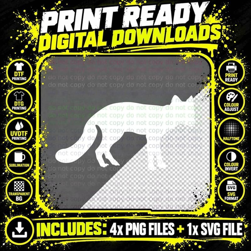 Black Cat Silhouette on Gray Background T-Shirt Png SVG Digital Bundle