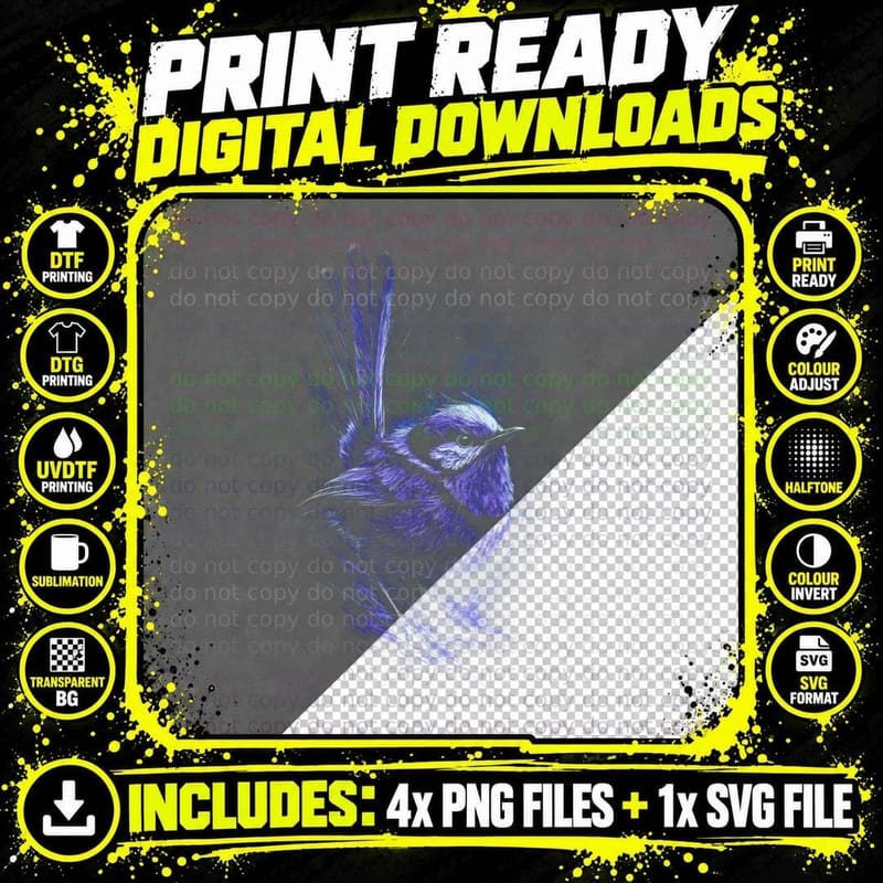 Blue Jay T-Shirt, Halftone Perky Blue Jay Graphic Tee Png SVG Digital Bundle