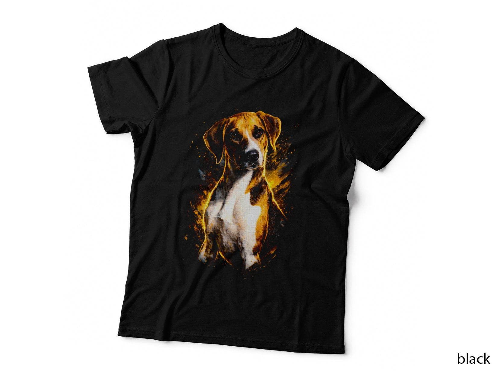 Cocker Spaniel T-Shirt, Halftone Golden Orange Cocker Graphic Tee, Dog Mom Shirt