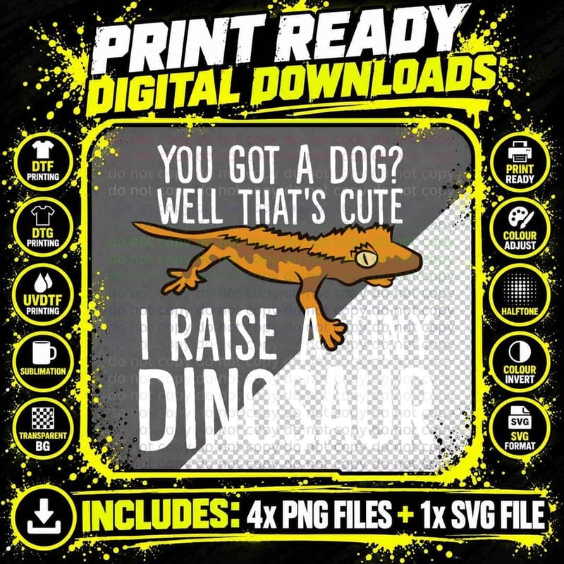 Crested Gecko Owner Crested Gecko Pet Crested Gecko Png SVG Digital Bundle