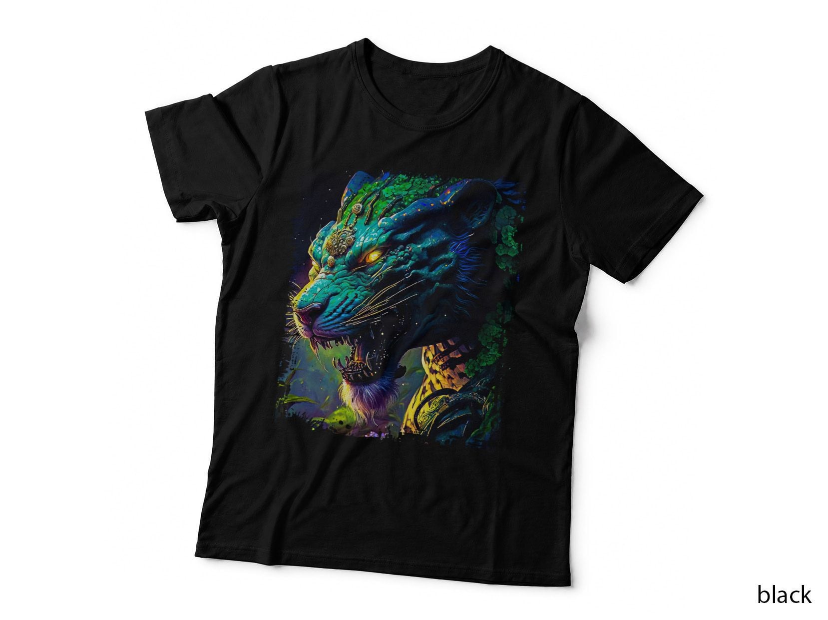 Dragon Colorful Rainbow Halftone Neon Magic T-Shirt