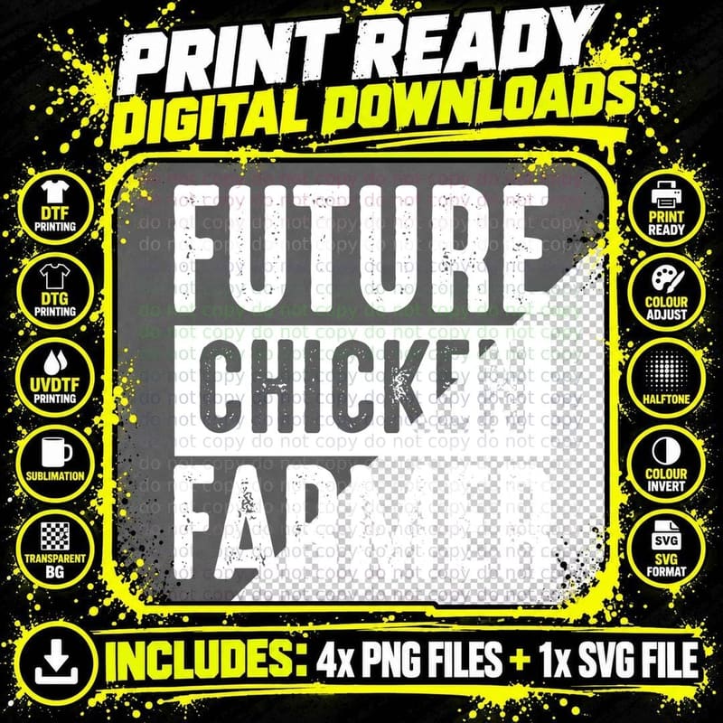 Future Chicken Farmer T-Shirt, Chicken Farming Future Png SVG Digital Bundle