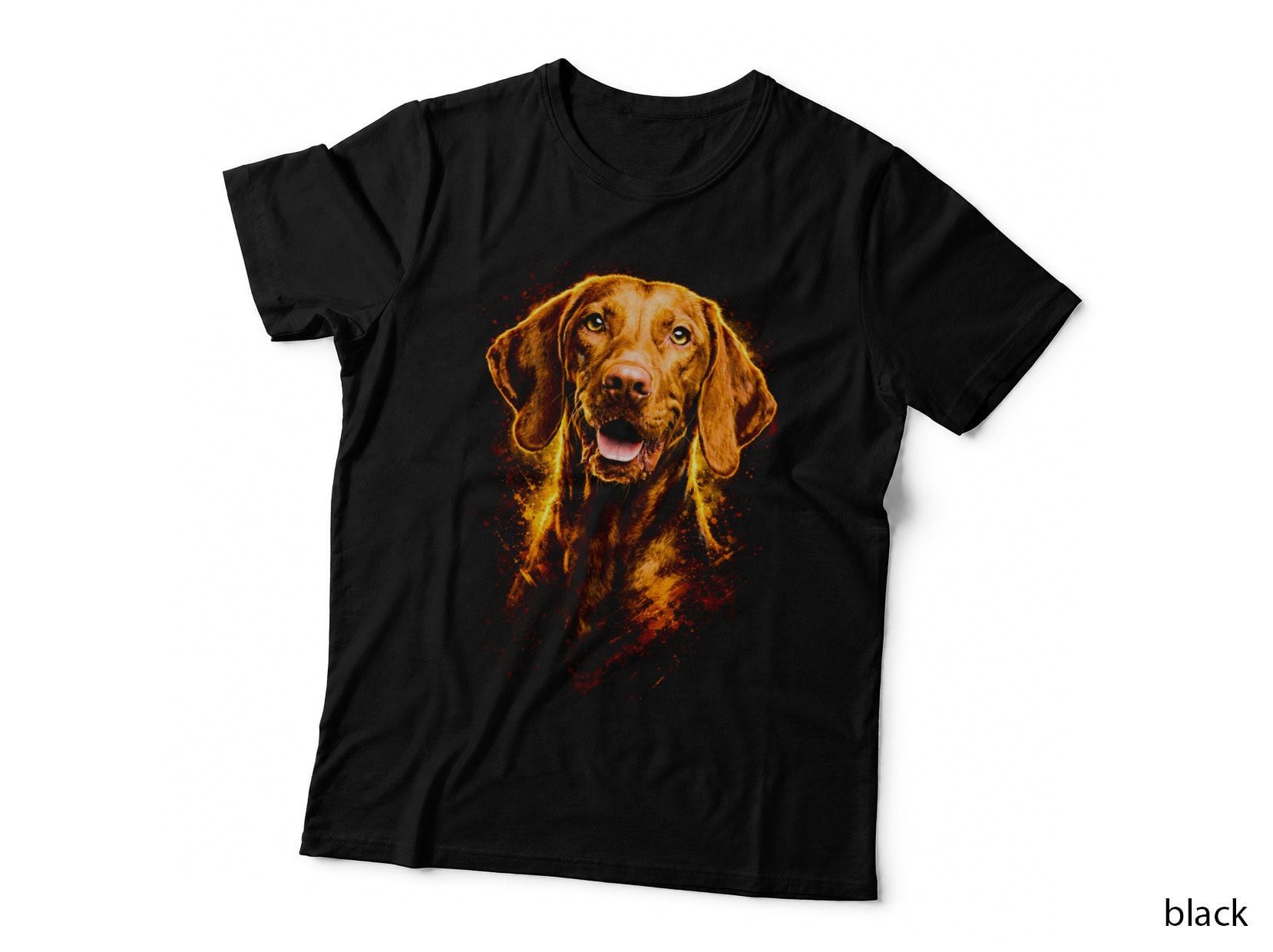 Golden Retriever T-Shirt, Halftone Golden Splash Retriever Graphic Tee