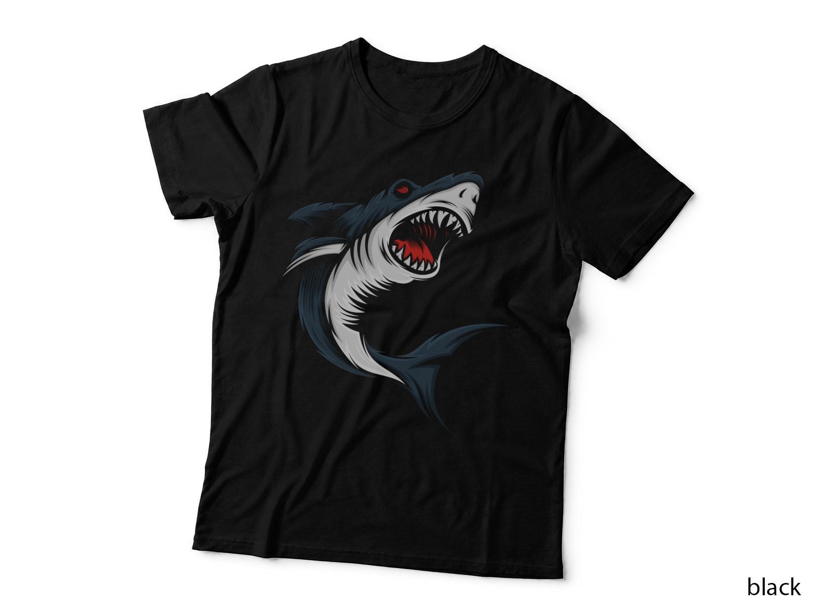 Great White Shark Open Mouth Teeth Predator T-Shirt