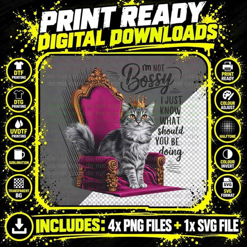 I'm Not Bossy I Just Know What Should You Be Doing Funny Png SVG Digital Bundle