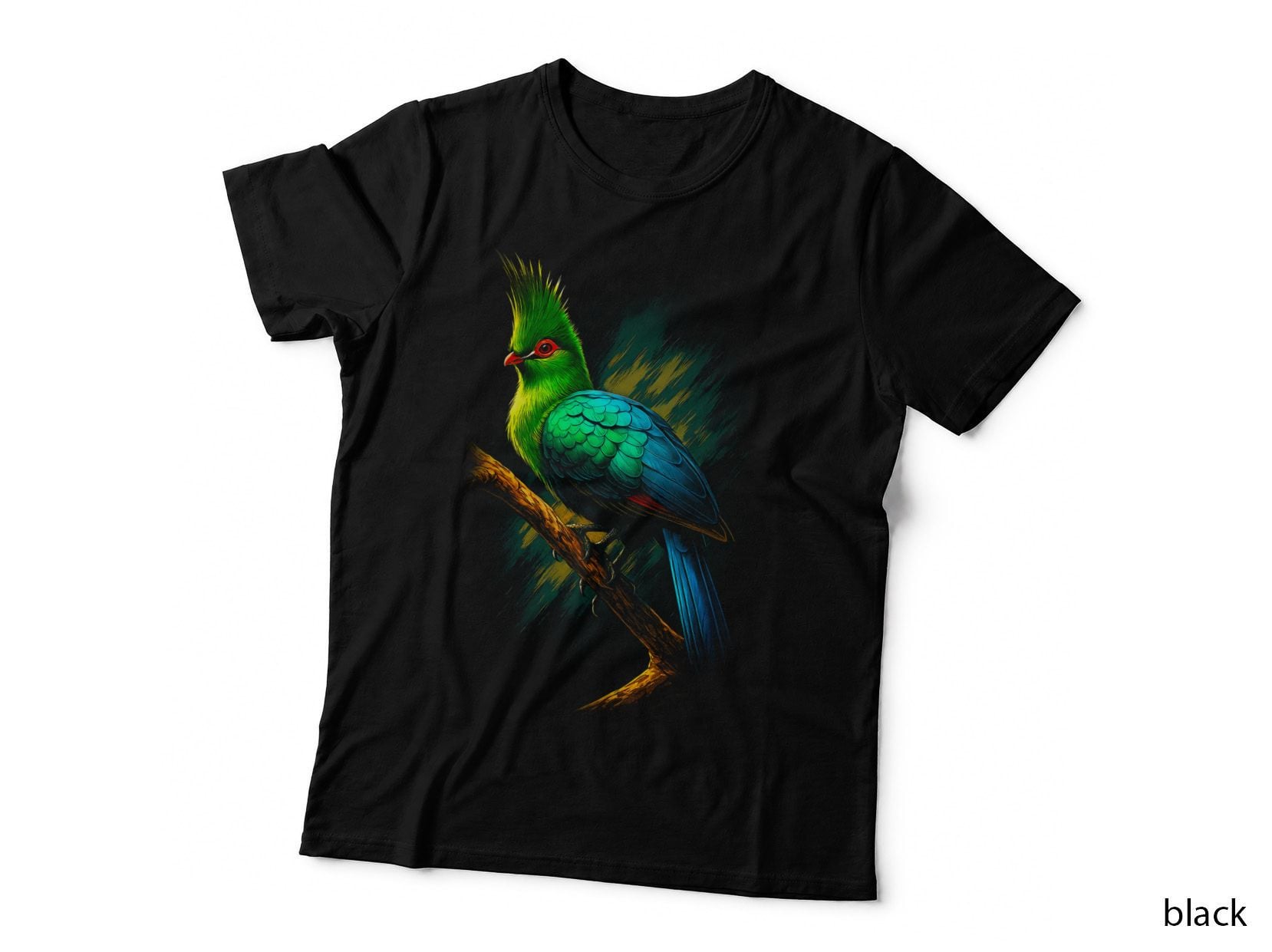 Kingfisher T-Shirt, Halftone Crested Kingfisher Fish Graphic Tee