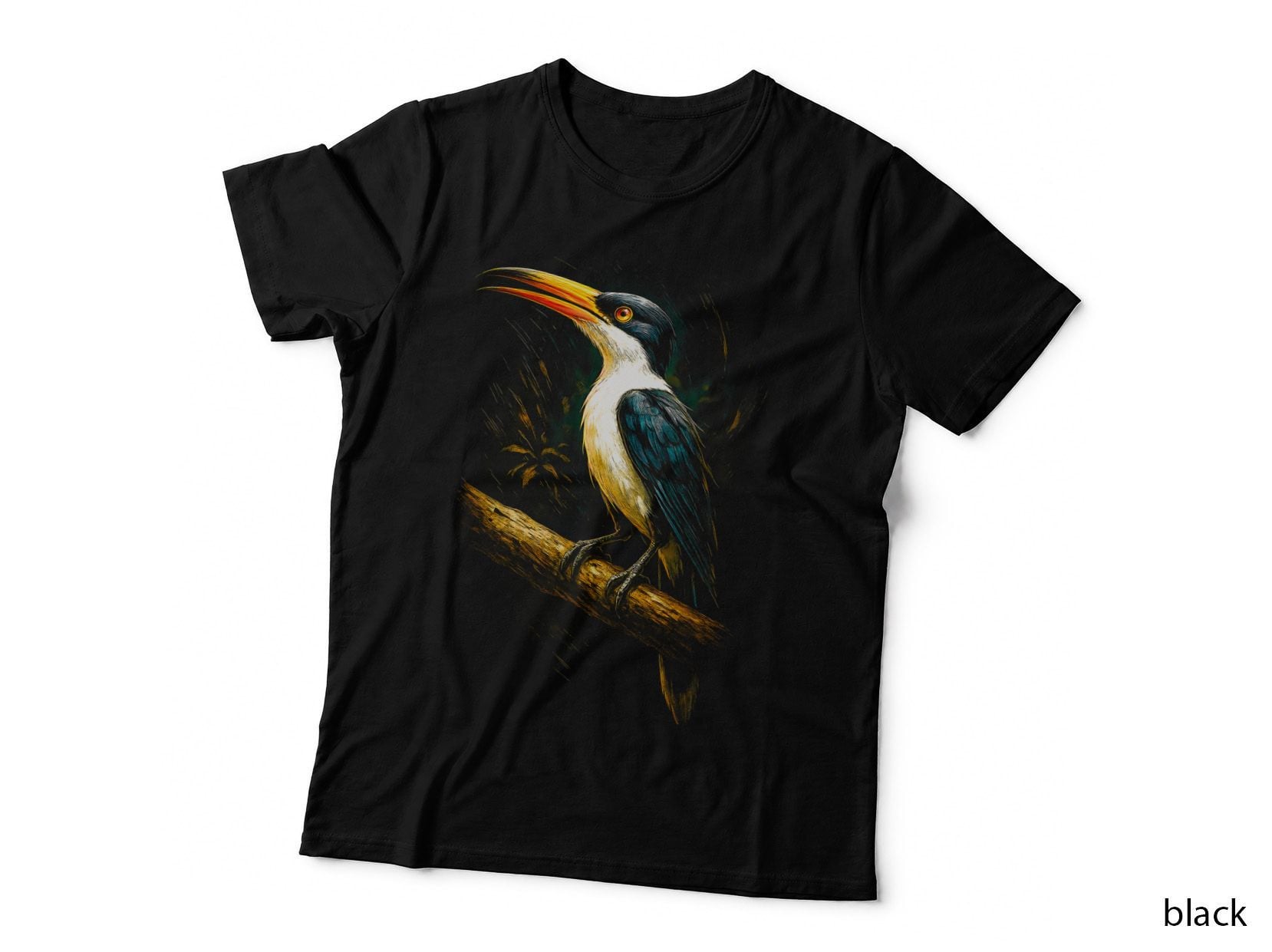 Kingfisher T-Shirt, Halftone Orange Crest Kingfisher Graphic Tee
