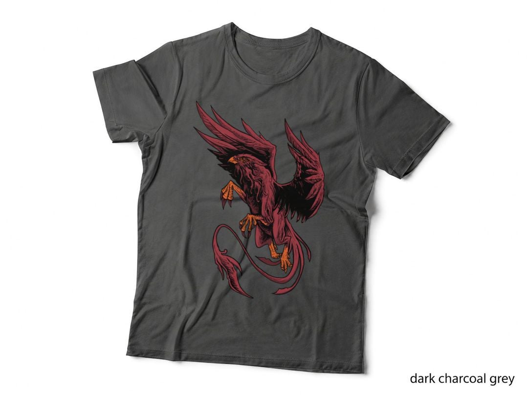 Phoenix Bird Flames Red Orange Mythical T-Shirt