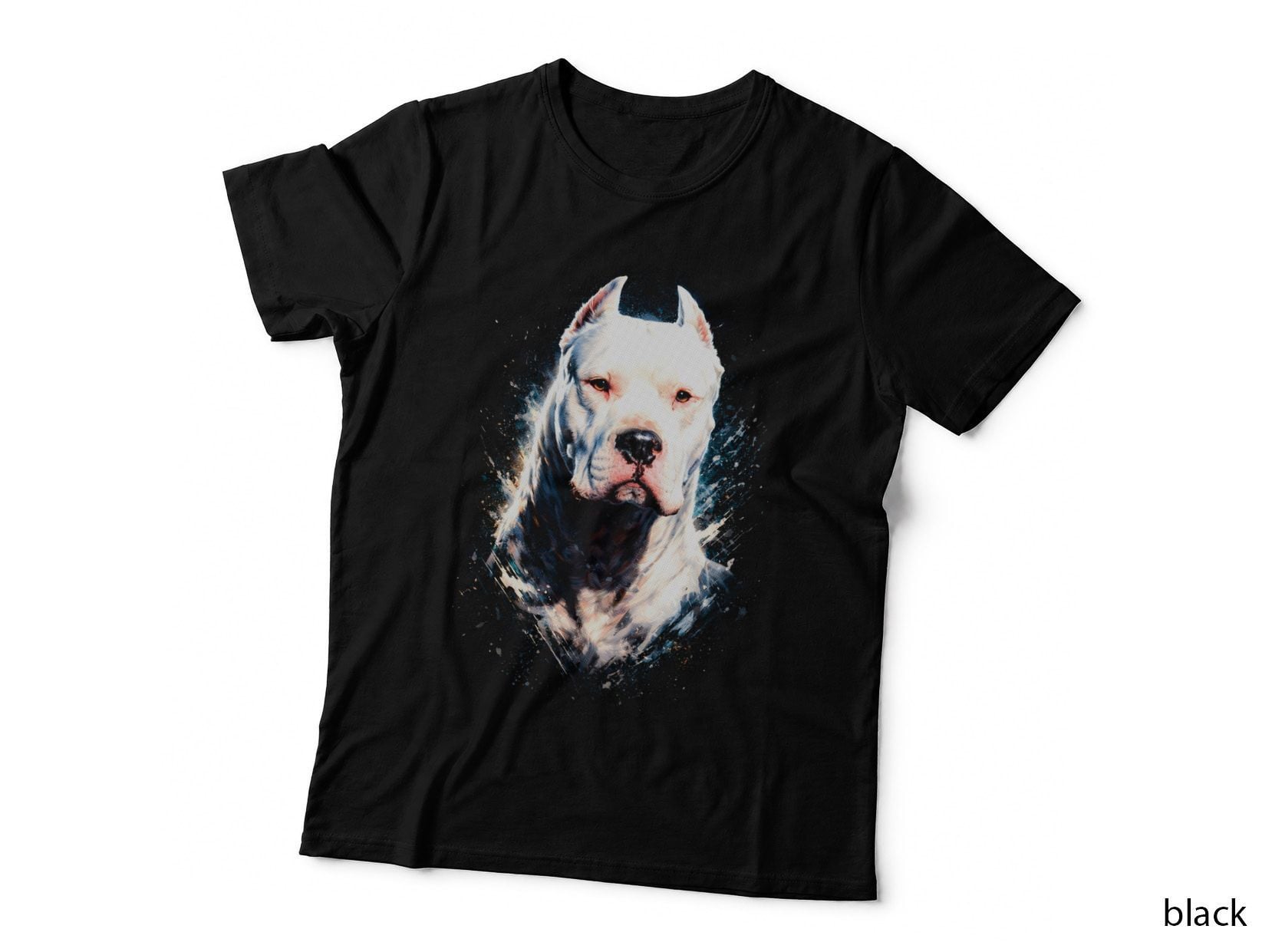 Pit Bull T-Shirt, Halftone Icy Blue Pit Bull Graphic Tee, Dog Mom Shirt