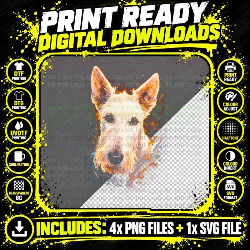 Shih Tzu T-Shirt, Halftone Fire Bow Shih Tzu Graphic Tee Png SVG Digital Bundle