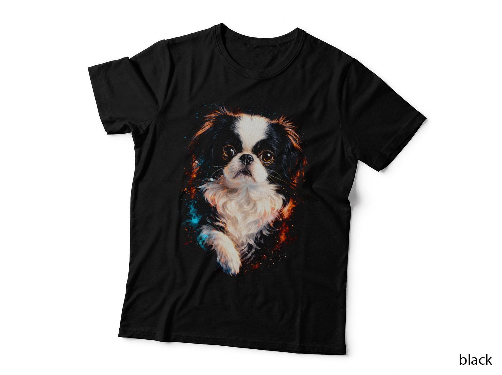 Shih Tzu T-Shirt, Halftone Golden Portrait Shih Tzu Graphic Tee, Dog Mom Shirt