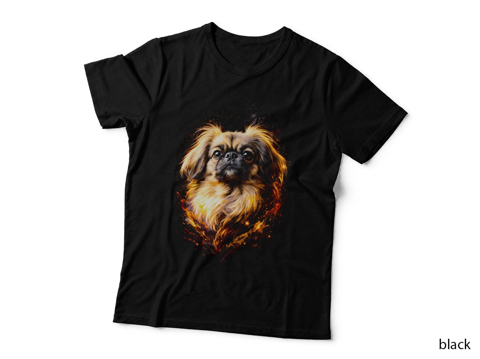 Shih Tzu T-Shirt, Halftone Red Blue Shih Tzu Graphic Tee, Cute Dog Shirt